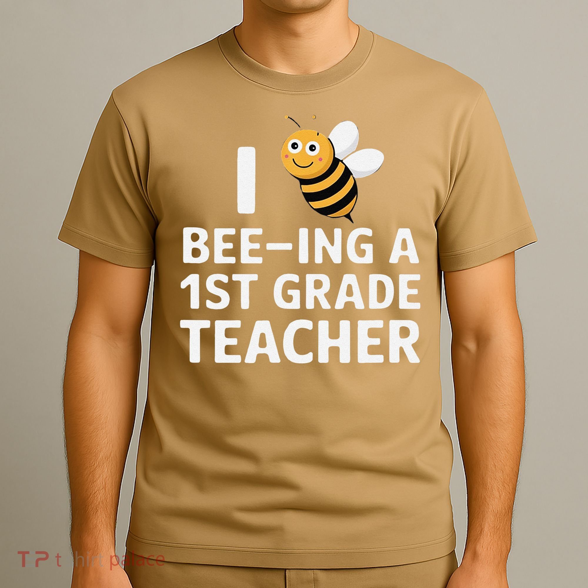 I Love Bee-Ing A 1st Grade Teacher Honey Bee Job Profession T-Shirt