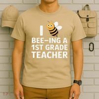 I Love Bee-Ing A 1st Grade Teacher Honey Bee Job Profession T-Shirt thumb 6