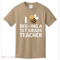I Love Bee-Ing A 1st Grade Teacher Honey Bee Job Profession Kids T-Shirt thumb 0