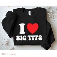 I Love Big Tits Funny Titties Boobs Lesbian Bachelor Party Sweatshirt thumb 2