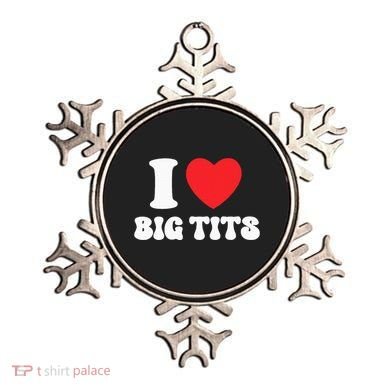 I Love Big Tits Funny Titties Boobs Lesbian Bachelor Party Ornament