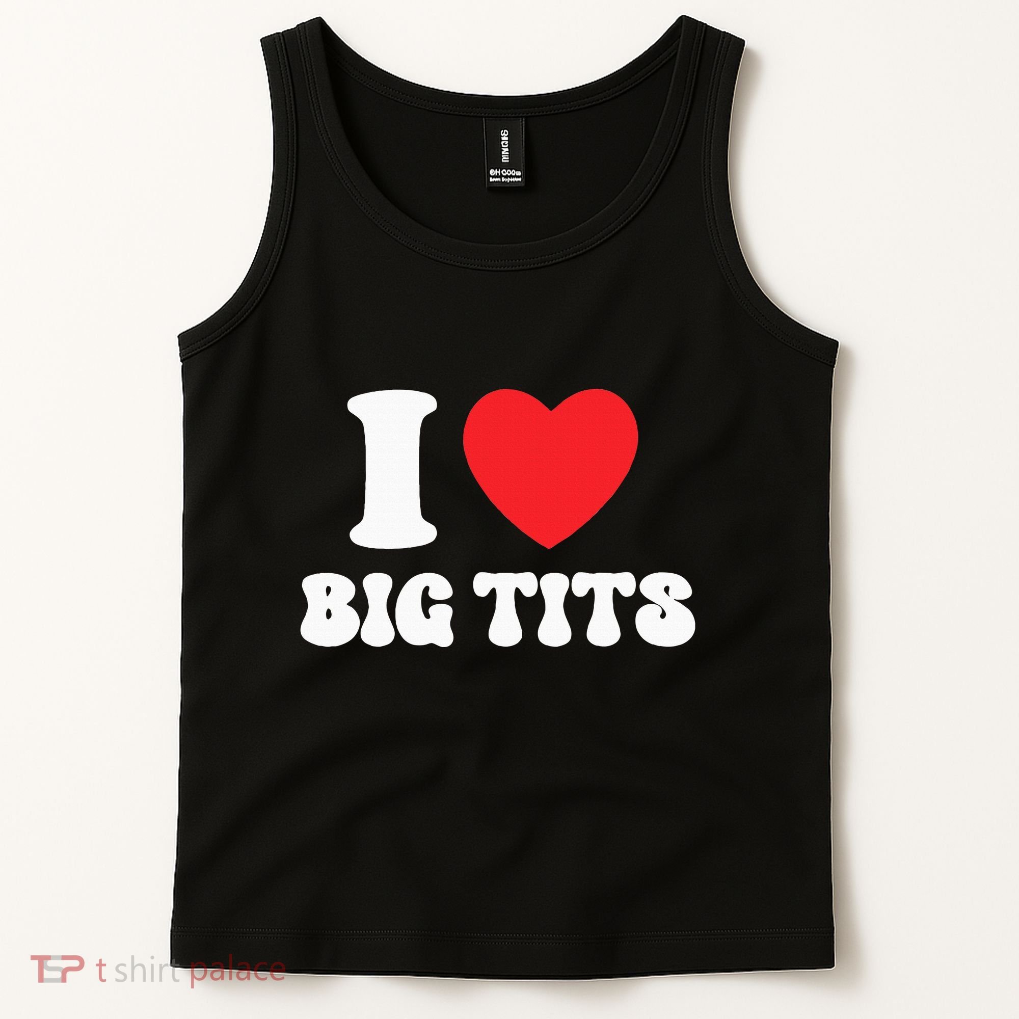 I Love Big Tits Funny Titties Boobs Lesbian Bachelor Party Tank Top