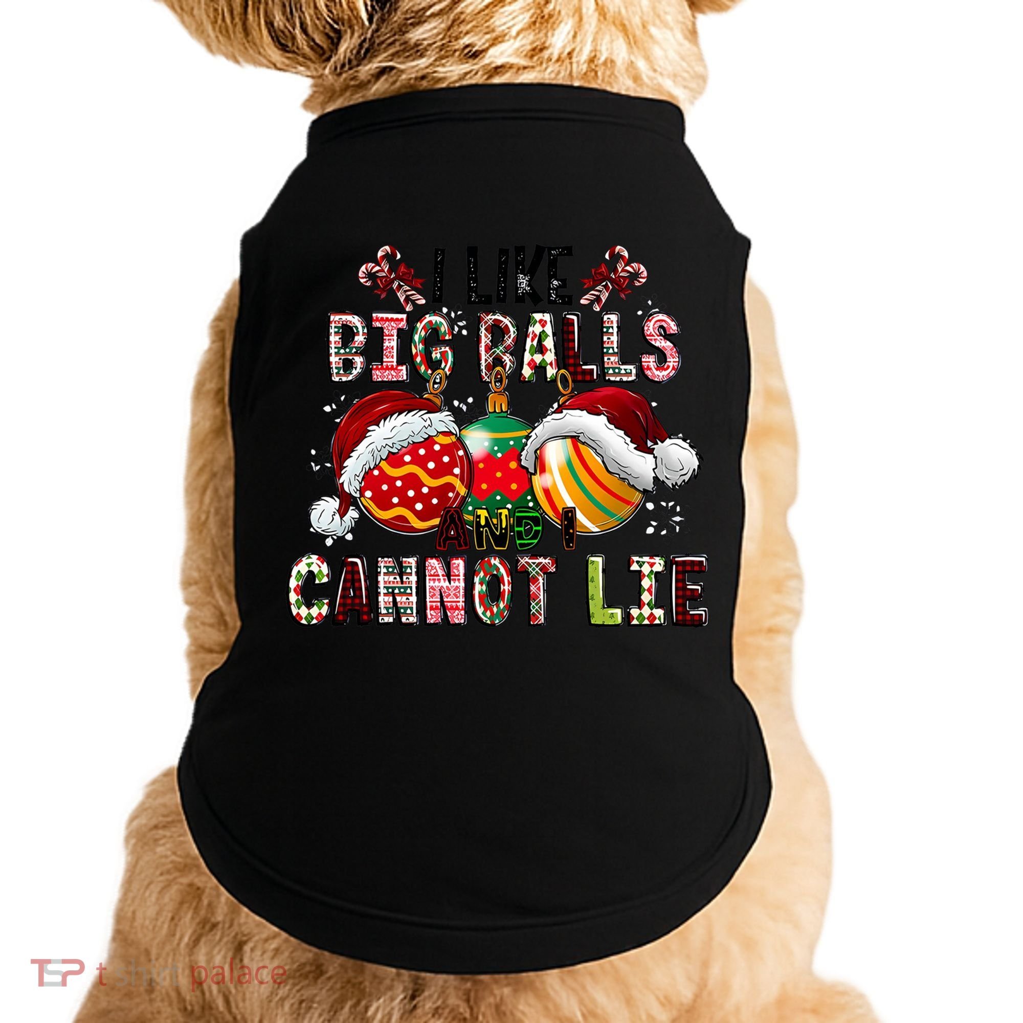 I Like Big Balls And Cannot Lie Funny Christmas Funny Gift Doggie Tank
