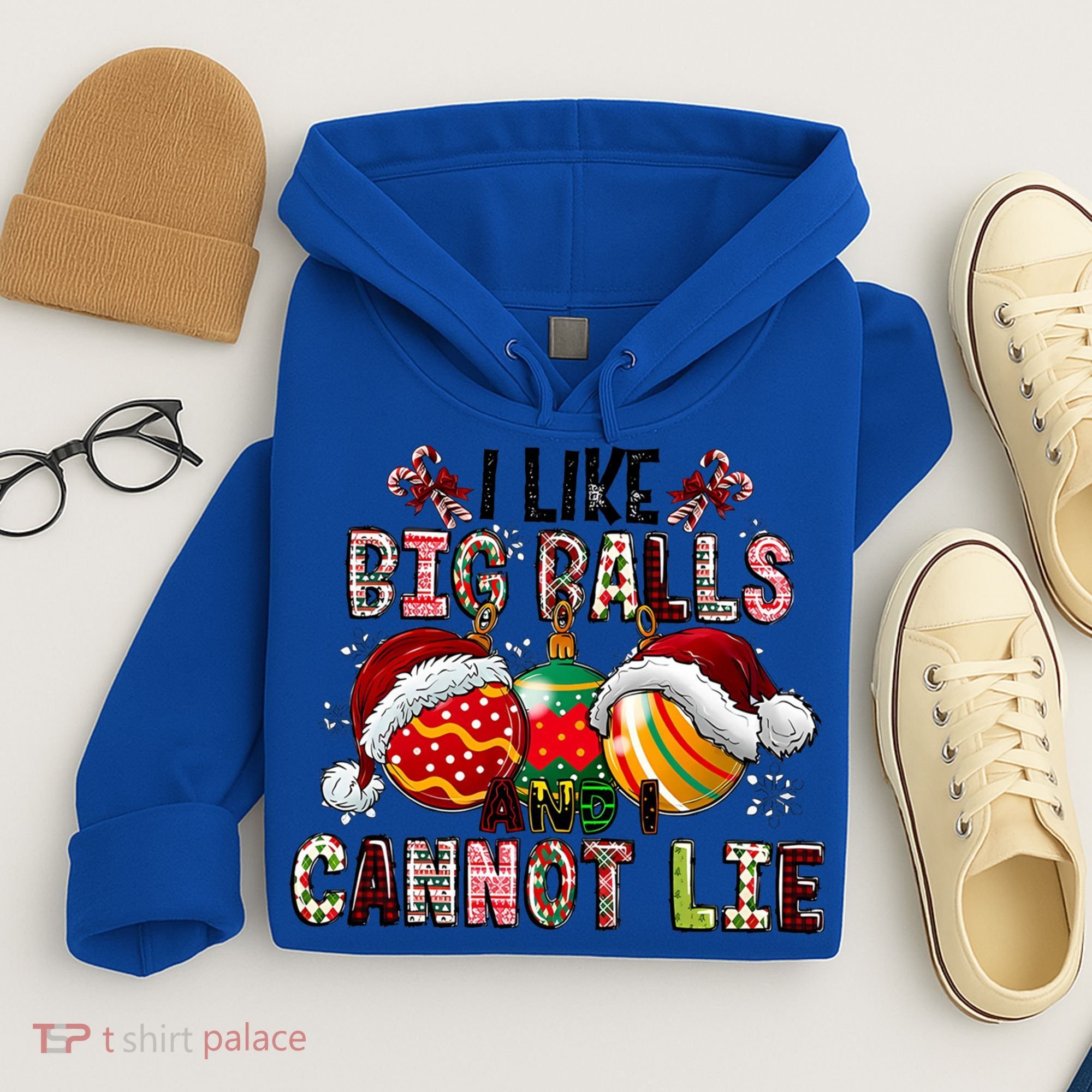 I Like Big Balls And Cannot Lie Funny Christmas Funny Gift Hoodie