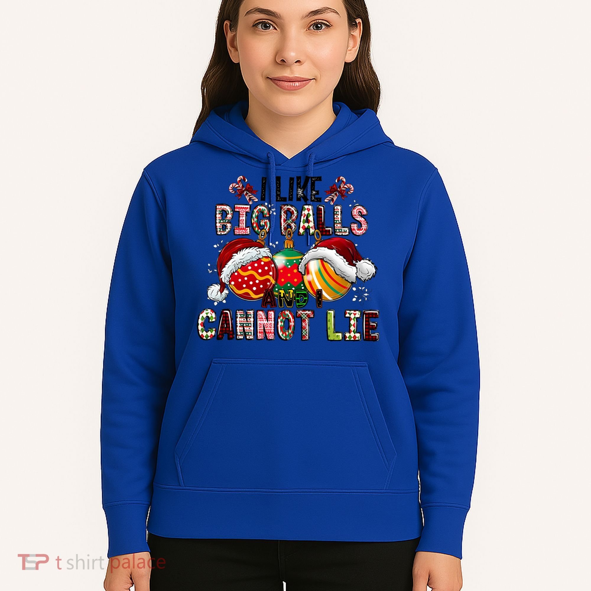 I Like Big Balls And Cannot Lie Funny Christmas Funny Gift Hoodie