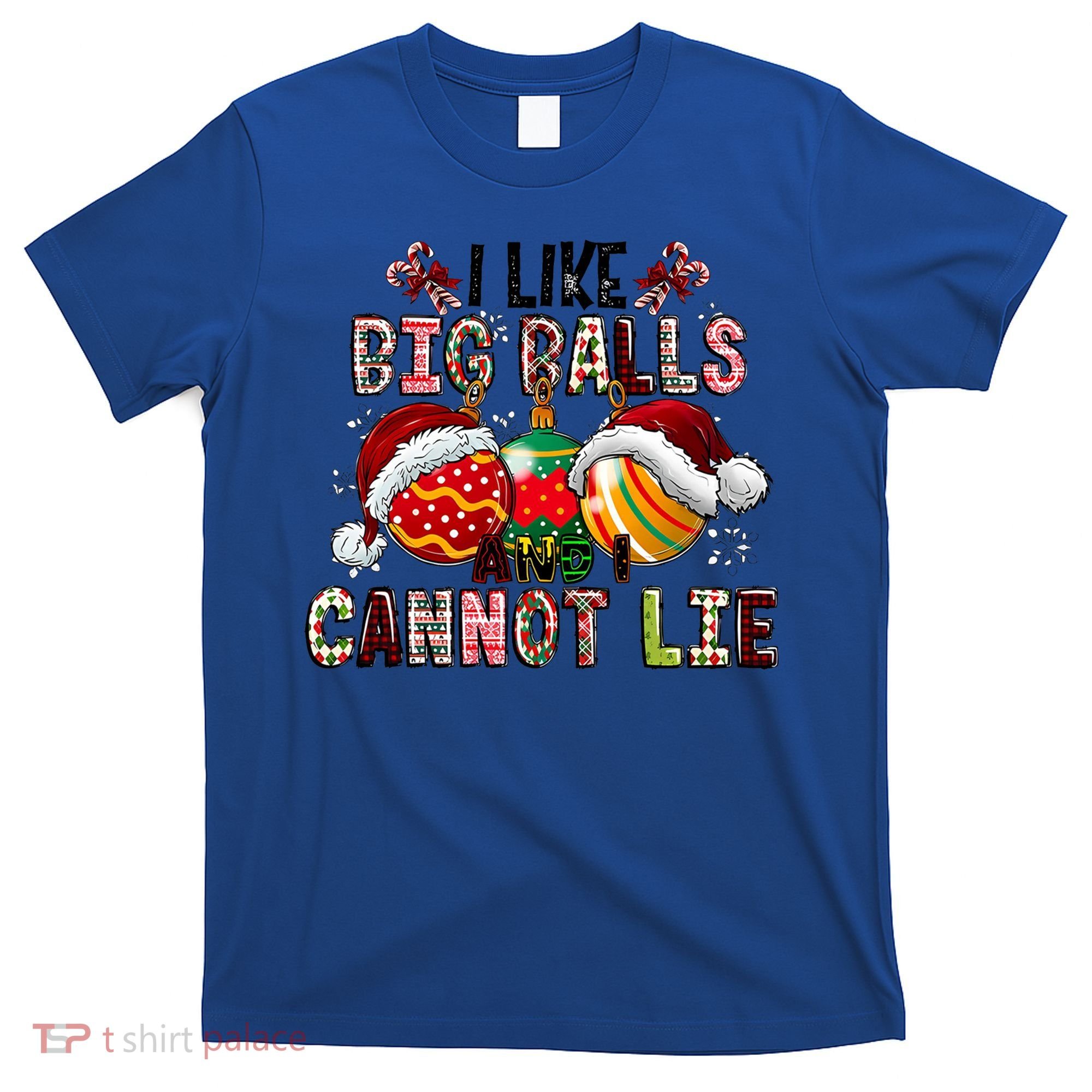 I Like Big Balls And Cannot Lie Funny Christmas Funny Gift T-Shirt
