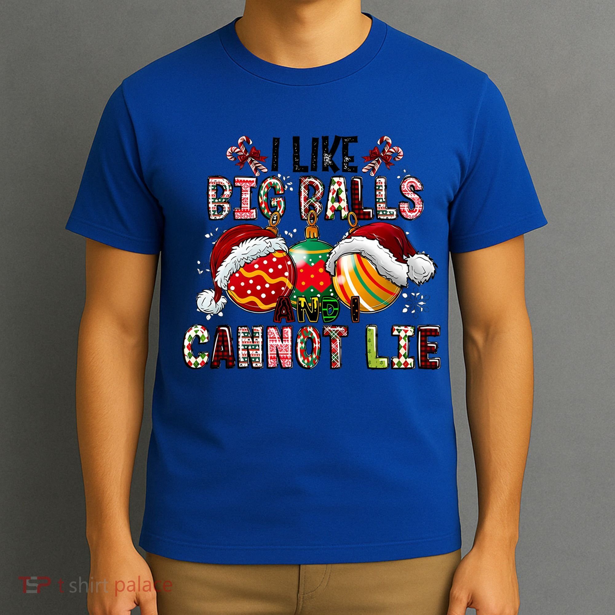 I Like Big Balls And Cannot Lie Funny Christmas Funny Gift T-Shirt