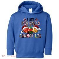 I Like Big Balls And Cannot Lie Funny Christmas Funny Gift Toddler Hoodie thumb 0
