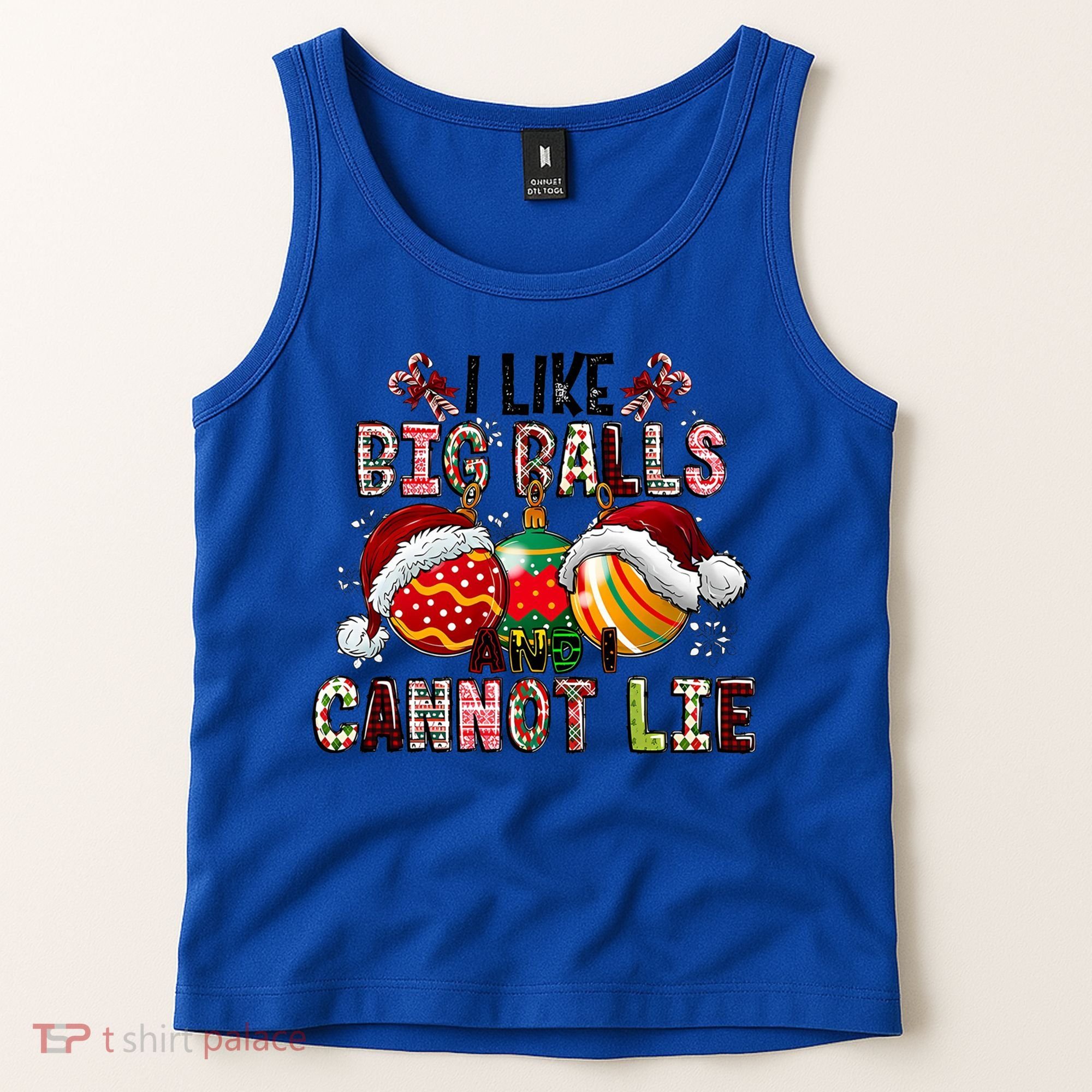 I Like Big Balls And Cannot Lie Funny Christmas Funny Gift Tank Top
