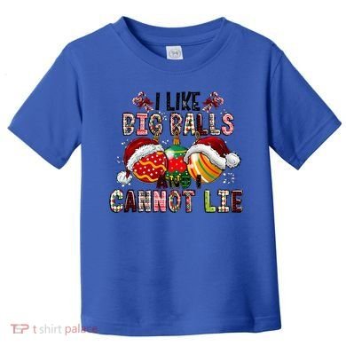 I Like Big Balls And Cannot Lie Funny Christmas Funny Gift Toddler T-Shirt