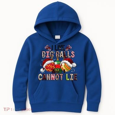 I Like Big Balls And Cannot Lie Funny Christmas Funny Gift Kids Hoodie