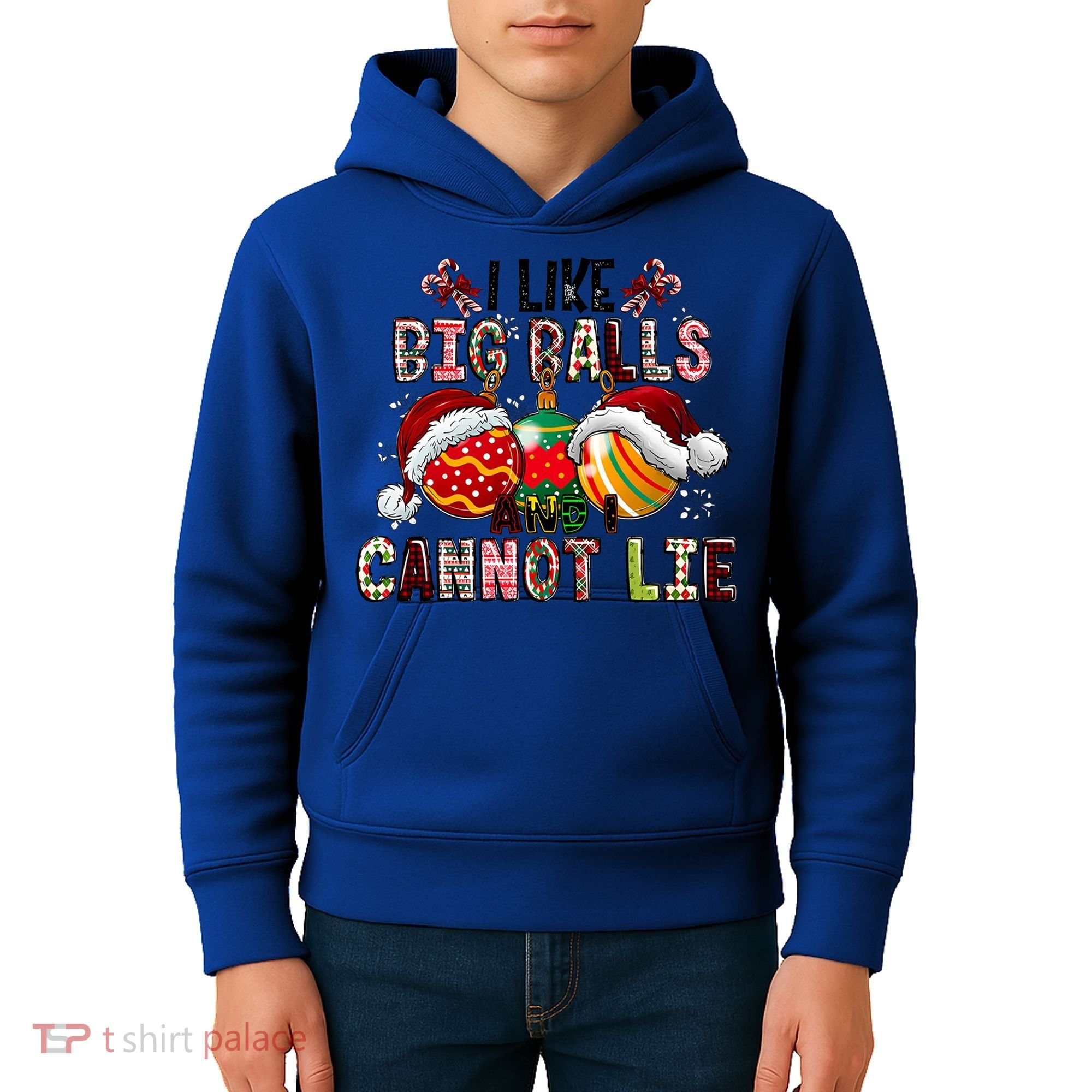 I Like Big Balls And Cannot Lie Funny Christmas Funny Gift Kids Hoodie