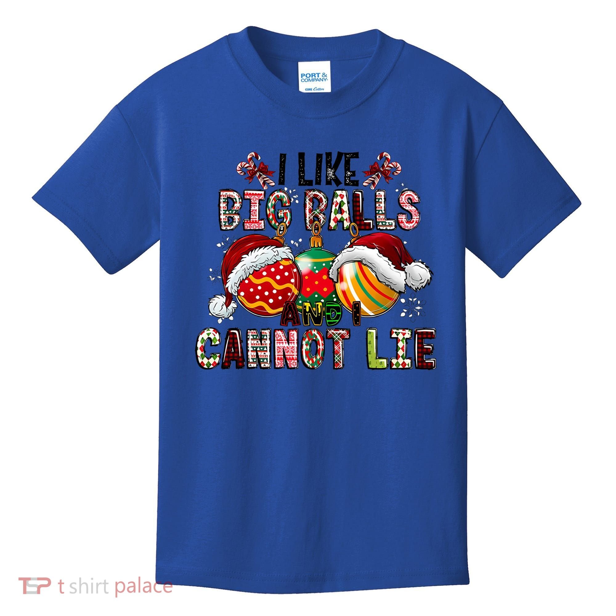 I Like Big Balls And Cannot Lie Funny Christmas Funny Gift Kids T-Shirt