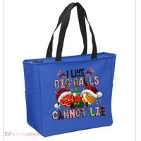 I Like Big Balls And Cannot Lie Funny Christmas Funny Gift Tote Bag thumb 2