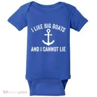 I Like Big Boats And I Cannot Lie Gift Baby Bodysuit thumb 0
