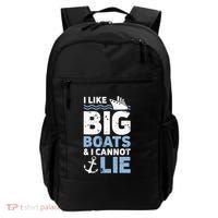 I Like Big Boats And I Cannot Lie Funny Cruise Ship Backpack thumb 0