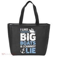 I Like Big Boats And I Cannot Lie Funny Cruise Ship Tote Bag thumb 0