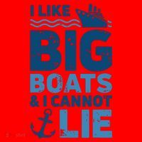 I Like Big Boats And I Cannot Lie Funny Cruise Ship Santa Hat thumb 1