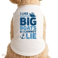 I Like Big Boats And I Cannot Lie Funny Cruise Ship Doggie Tank thumb 0