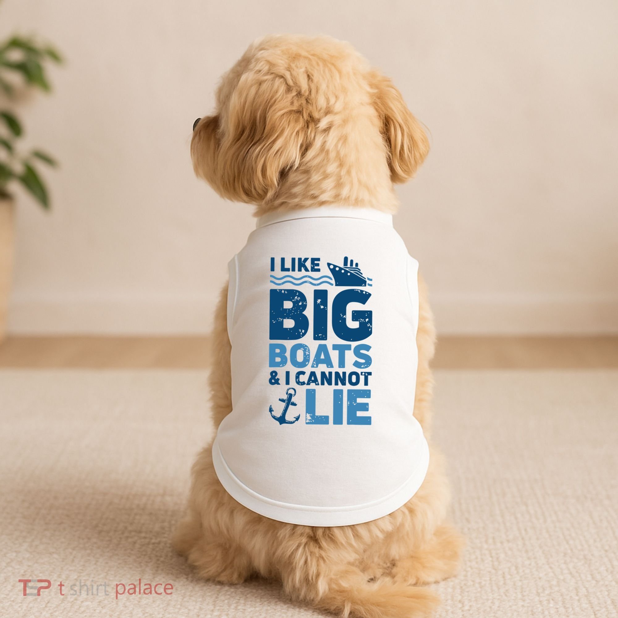 I Like Big Boats And I Cannot Lie Funny Cruise Ship Doggie Tank