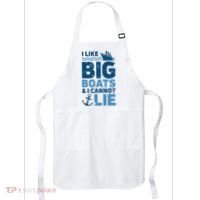 I Like Big Boats And I Cannot Lie Funny Cruise Ship Apron thumb 0
