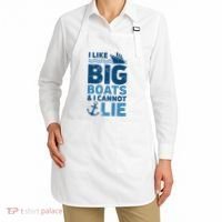 I Like Big Boats And I Cannot Lie Funny Cruise Ship Apron thumb 2