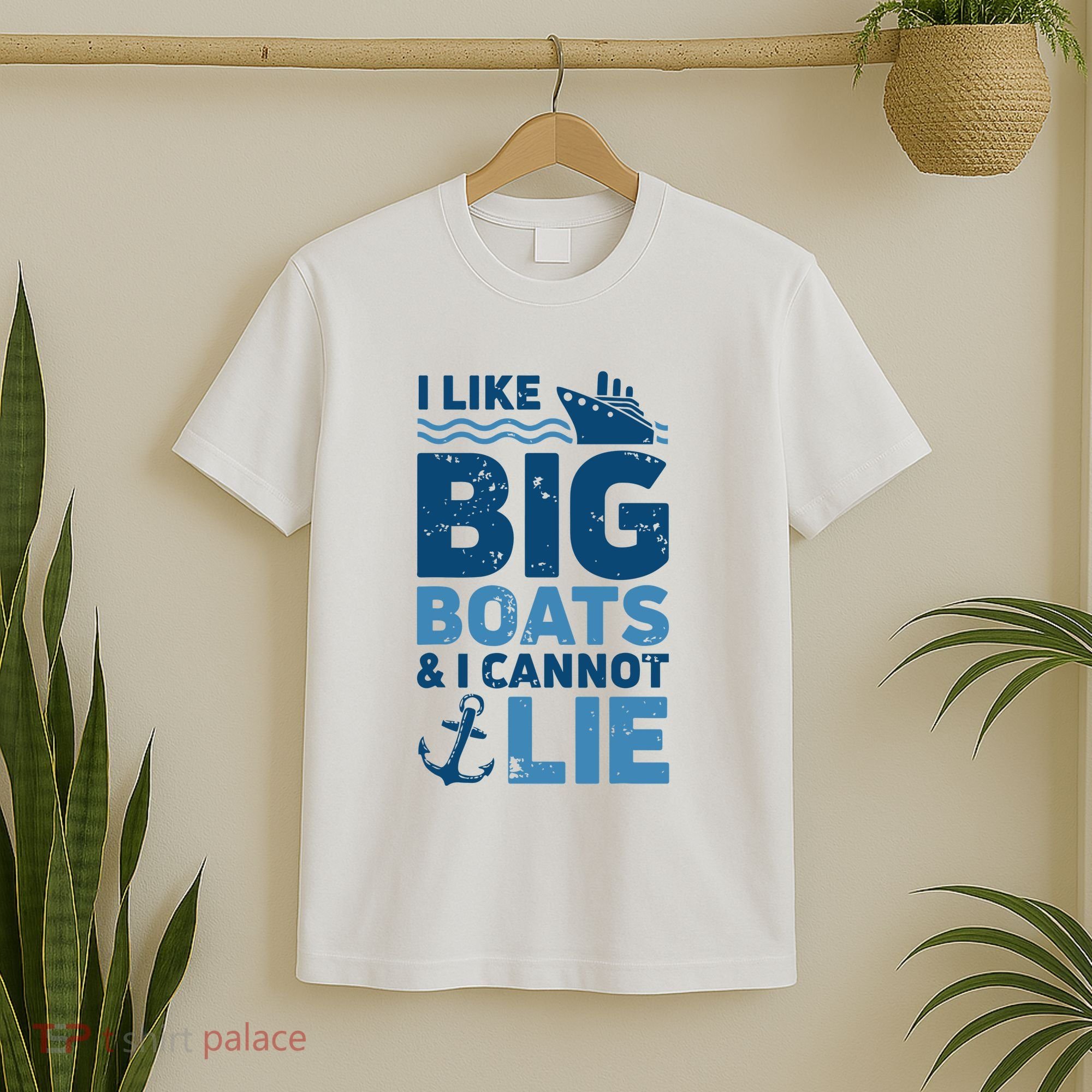 I Like Big Boats And I Cannot Lie Funny Cruise Ship T-Shirt