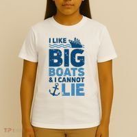 I Like Big Boats And I Cannot Lie Funny Cruise Ship T-Shirt thumb 4