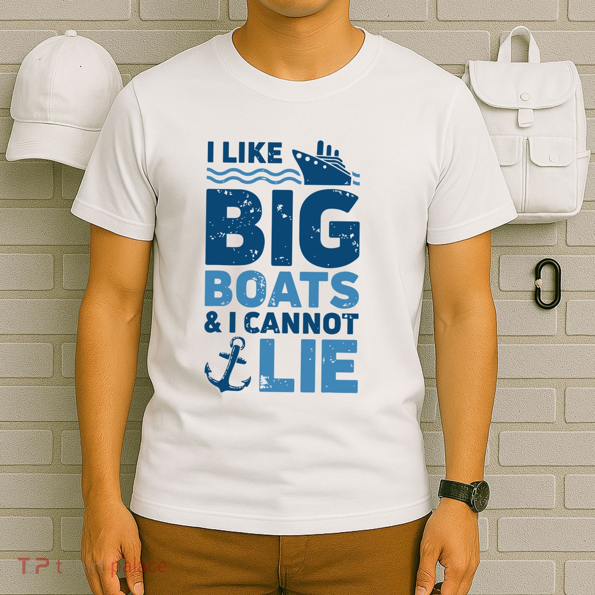 I Like Big Boats And I Cannot Lie Funny Cruise Ship T-Shirt
