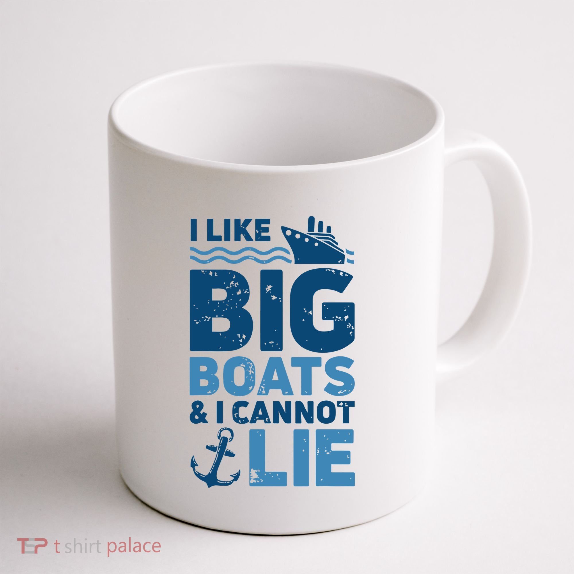 I Like Big Boats And I Cannot Lie Funny Cruise Ship Coffee Mug