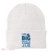 I Like Big Boats And I Cannot Lie Funny Cruise Ship Beanie thumb 0