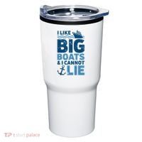 I Like Big Boats And I Cannot Lie Funny Cruise Ship Tumbler thumb 0
