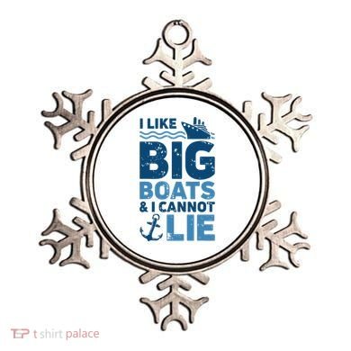 I Like Big Boats And I Cannot Lie Funny Cruise Ship Ornament