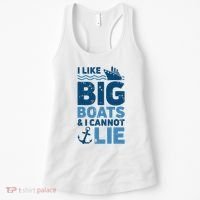 I Like Big Boats And I Cannot Lie Funny Cruise Ship Women's Tank Top thumb 0