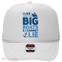 I Like Big Boats And I Cannot Lie Funny Cruise Ship Hat thumb 0