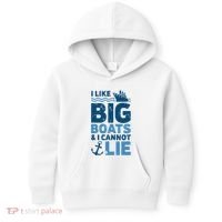 I Like Big Boats And I Cannot Lie Funny Cruise Ship Kids Hoodie thumb 0