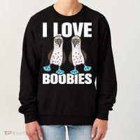I Love Boobies Blue Footed Boobie Bird Women's Sweatshirt thumb 0