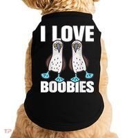 I Love Boobies Blue Footed Boobie Bird Doggie Tank thumb 0