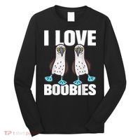 I Love Boobies Blue Footed Boobie Bird Long Sleeve Shirt thumb 0