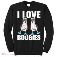 I Love Boobies Blue Footed Boobie Bird Sweatshirt thumb 0