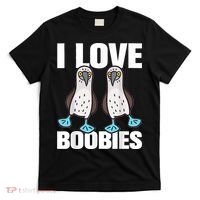 I Love Boobies Blue Footed Boobie Bird T-Shirt thumb 0