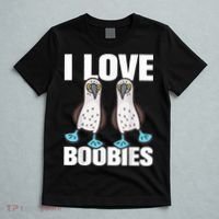 I Love Boobies Blue Footed Boobie Bird T-Shirt thumb 5