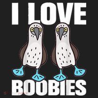 I Love Boobies Blue Footed Boobie Bird Beanie thumb 2