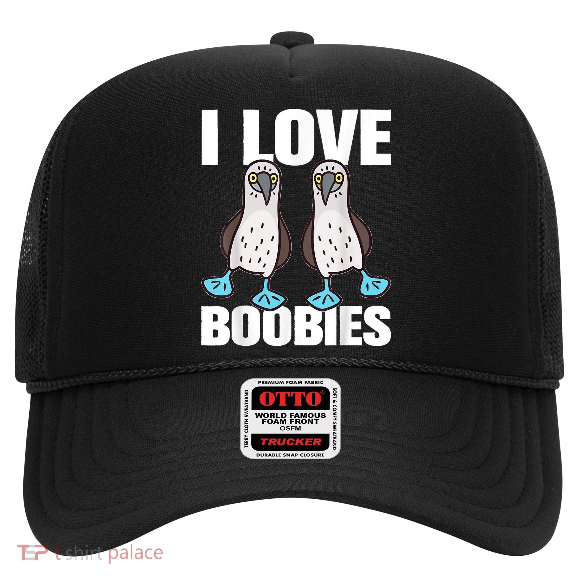 I Love Boobies Blue Footed Boobie Bird Hat