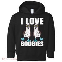 I Love Boobies Blue Footed Boobie Bird Toddler Hoodie thumb 0