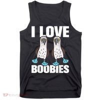 I Love Boobies Blue Footed Boobie Bird Tank Top thumb 0