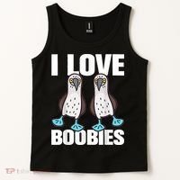 I Love Boobies Blue Footed Boobie Bird Tank Top thumb 2