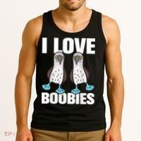I Love Boobies Blue Footed Boobie Bird Tank Top thumb 3