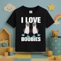 I Love Boobies Blue Footed Boobie Bird Toddler T-Shirt thumb 3
