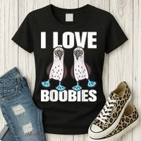 I Love Boobies Blue Footed Boobie Bird Women's T-Shirt thumb 3